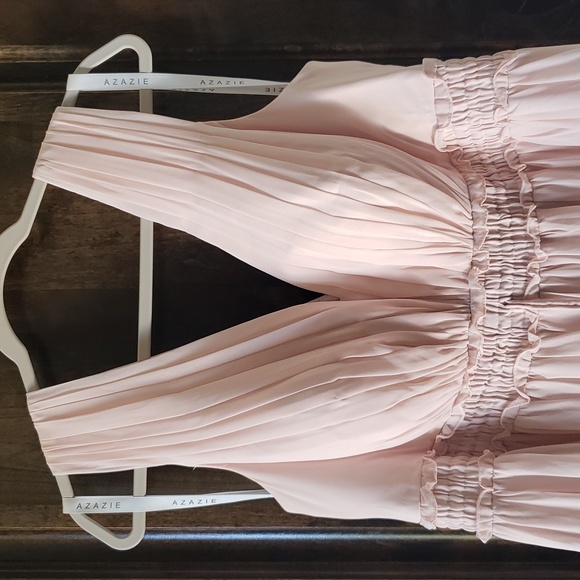 Azazie Kensington Bridesmaids Dress in Blushing Pink - Picture 6 of 14
